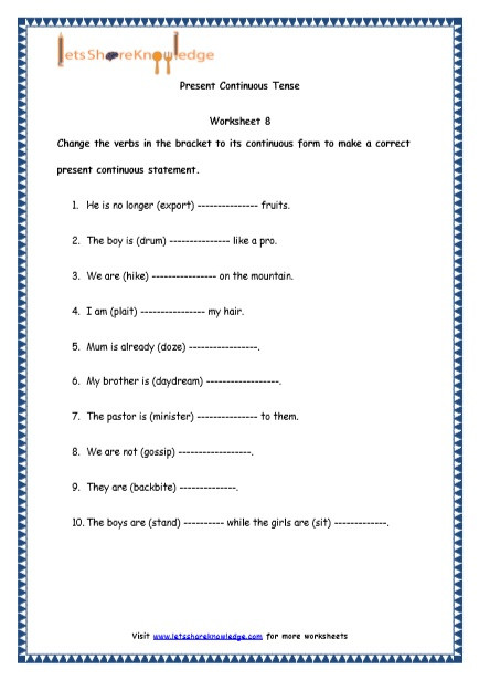 Ing Worksheets Grade 1 Grade 4 English Resources Printable Worksheets topic