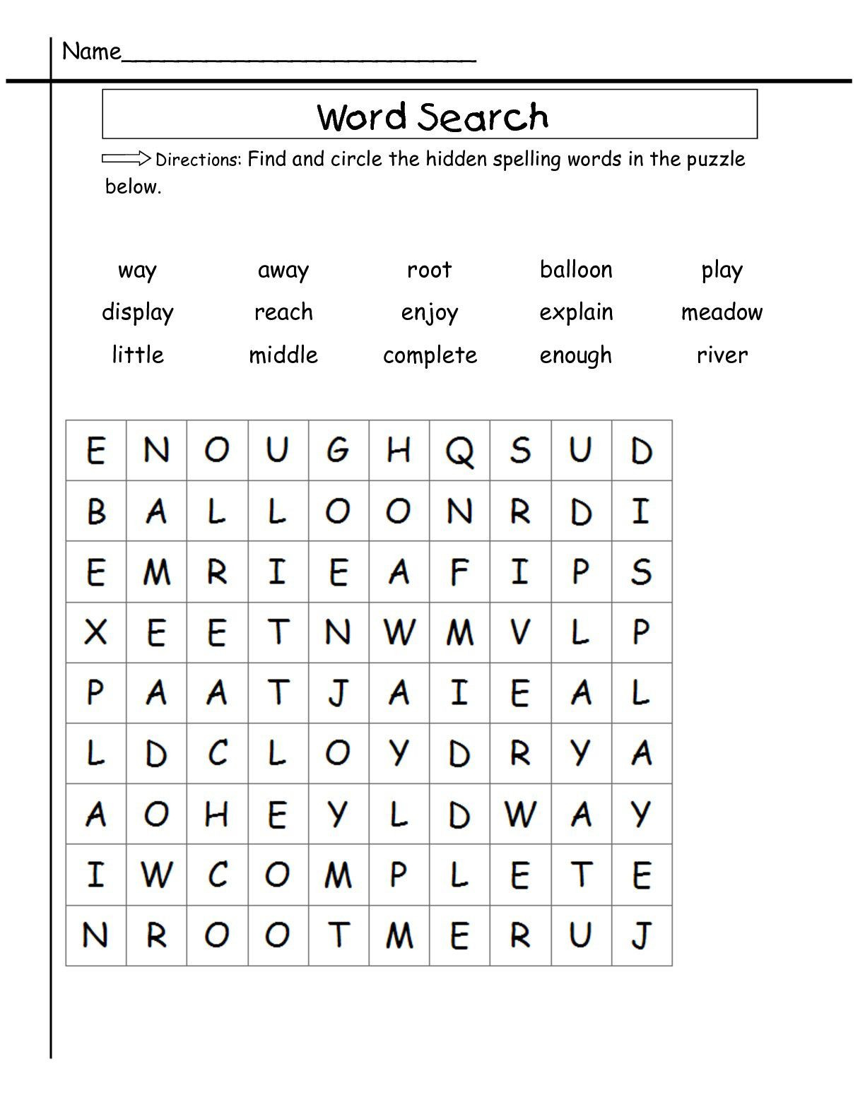 20 Irregularly Spelled Words 2nd Grade Desalas Template