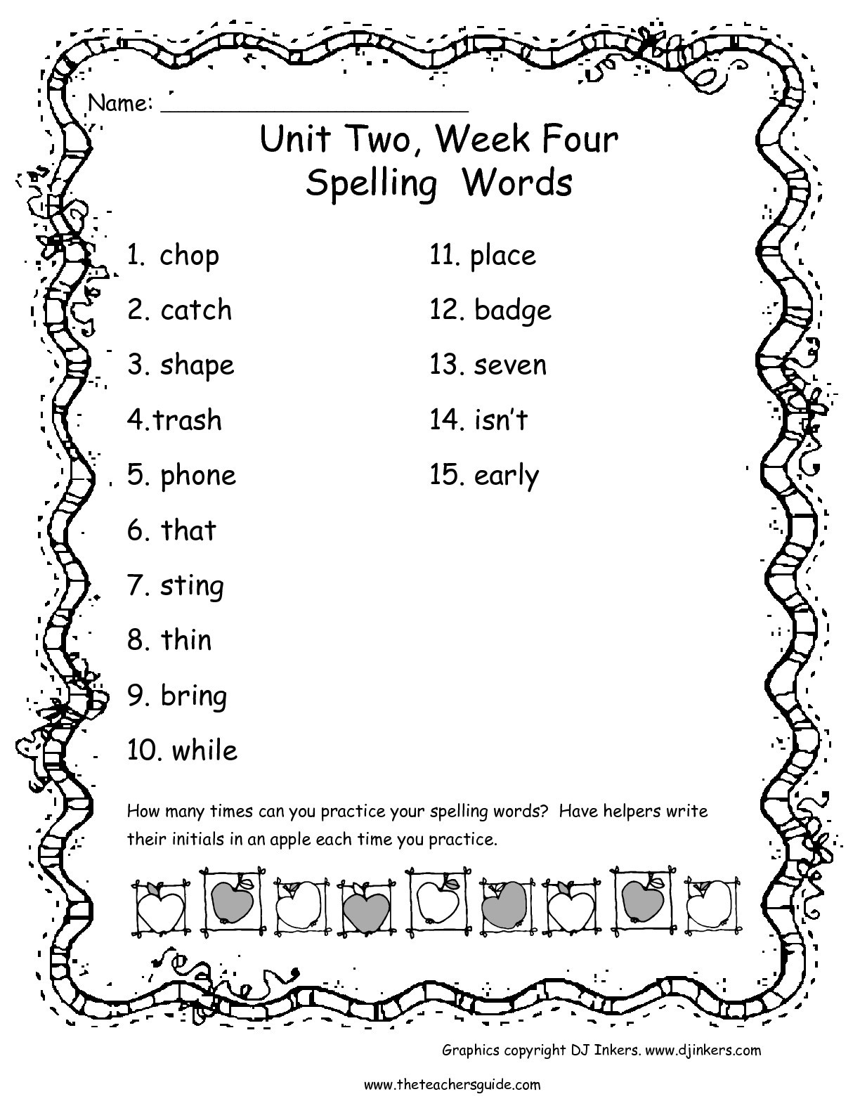 Irregularly Spelled Words 2nd Grade Wonders Second Grade Unit Two Week Four Printouts
