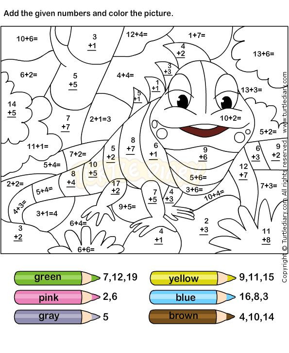 Math Coloring Pages 2nd Grade Free Addition Coloring Worksheets &amp; Color by Number Math
