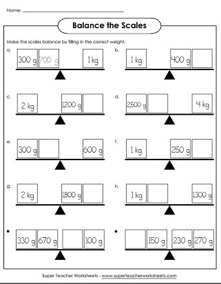 Measurement Worksheets 3rd Grade Measuring Weight Kilograms and Grams Worksheets