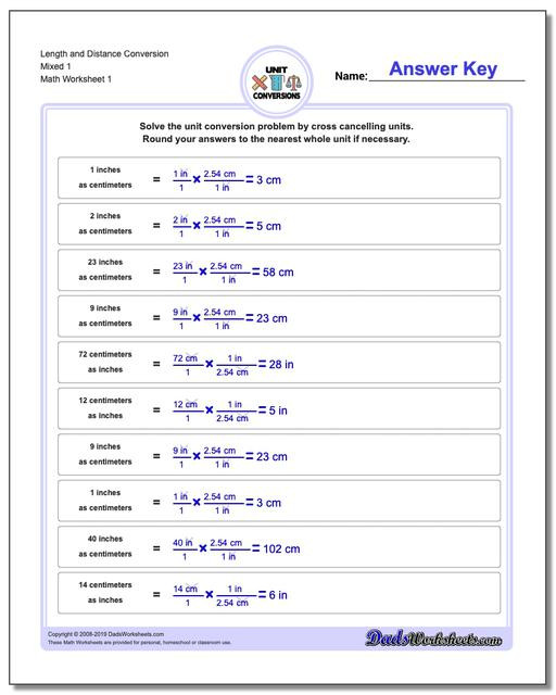 Metric Conversion Worksheets 5th Grade Customary and Metric