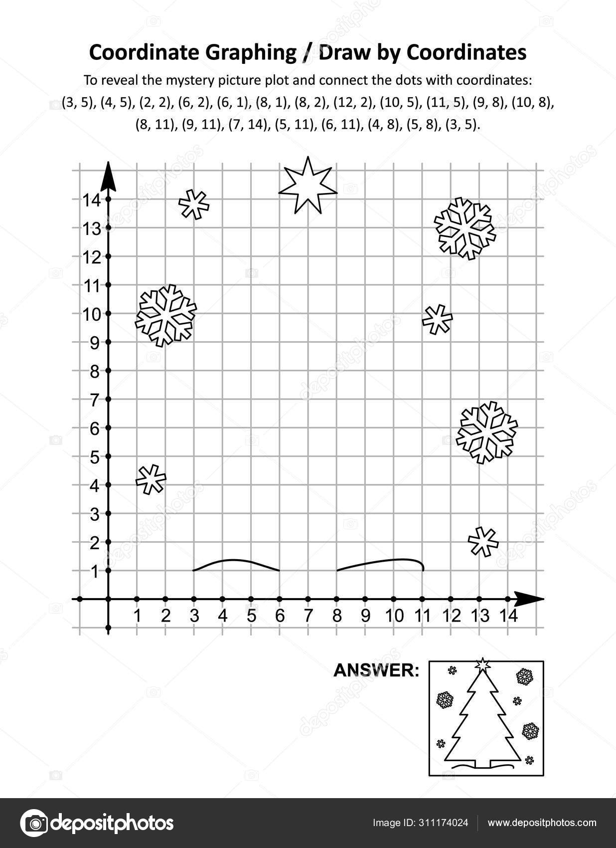 Mystery Graph Pictures Printable Free Coordinate Graphing Draw Coordinates Math Worksheet