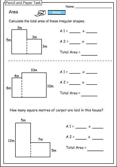 Polygon Worksheets 3rd Grade 25 Great area Irregular Shapes Worksheet
