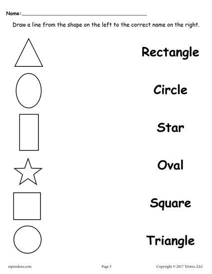 Polygon Worksheets 4th Grade 4 Shapes Matching Worksheets à¹à¸à¸à¸µ 2020 à¸¡à¸µà¸£à¸¹à¸à¸ à¸²à¸
