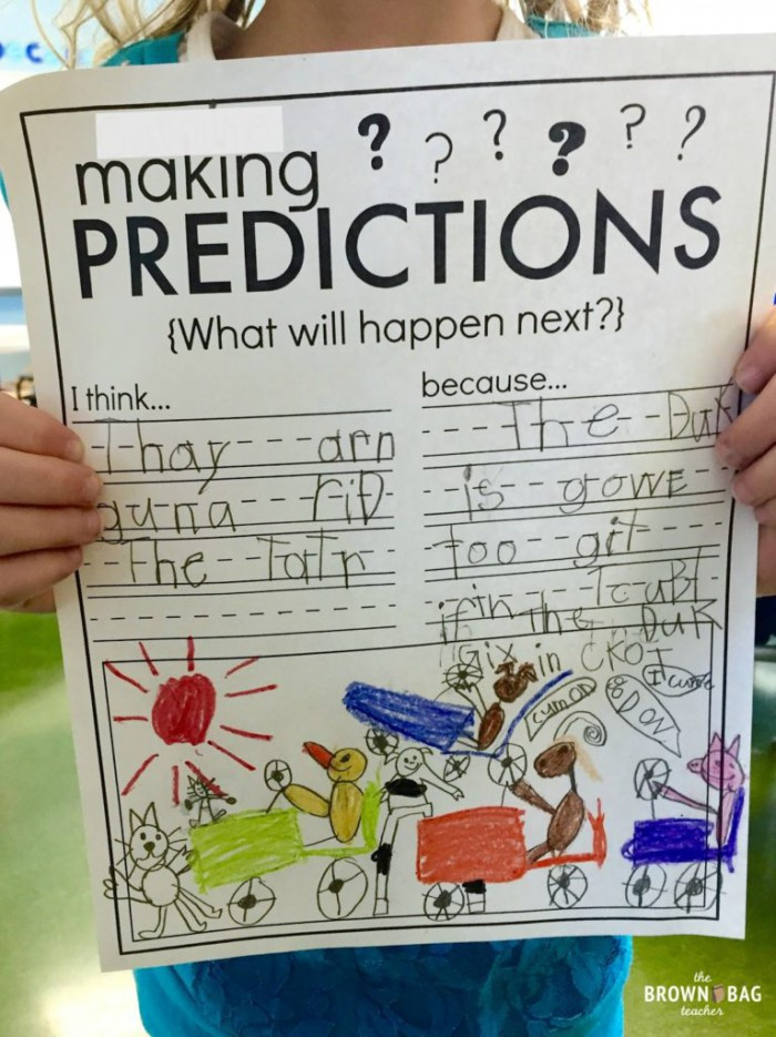 Predictions Worksheets 1st Grade Predict First and Next Worksheets