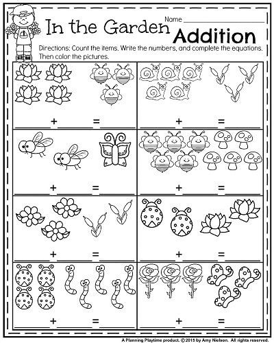 Preschool Math Worksheets Kindergarten Worksheets for May