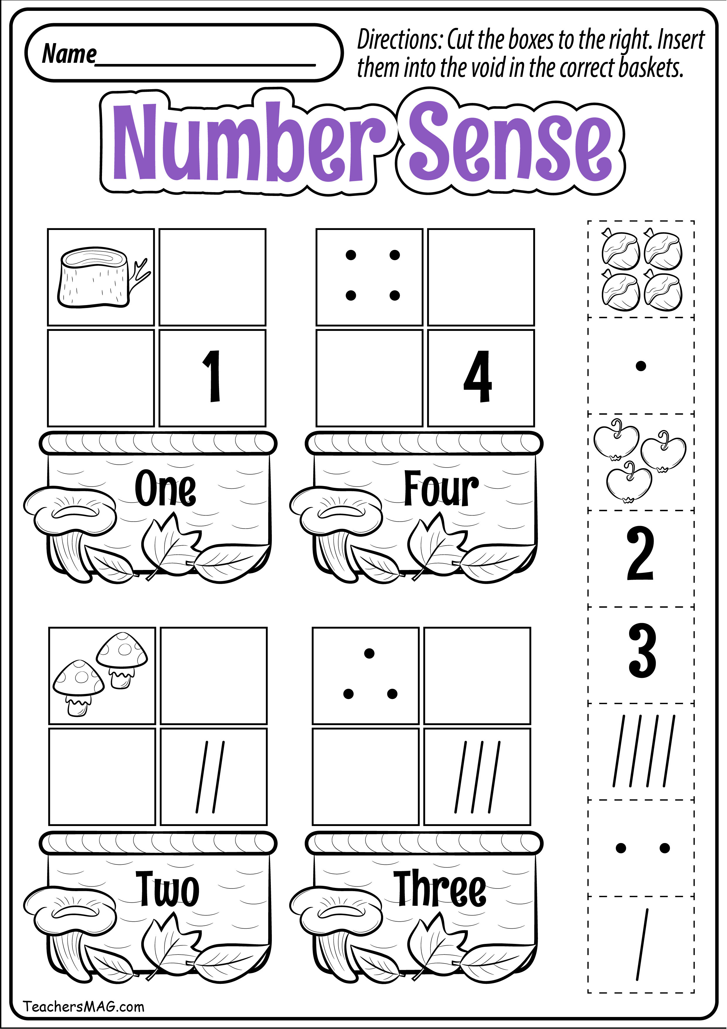 Preschool Math Worksheets Preschool Fall Math Worksheets
