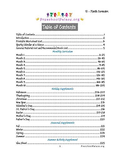Preschool Palace Curriculum the Ultimate Preschool Curriculum Kit Printable Workbooks