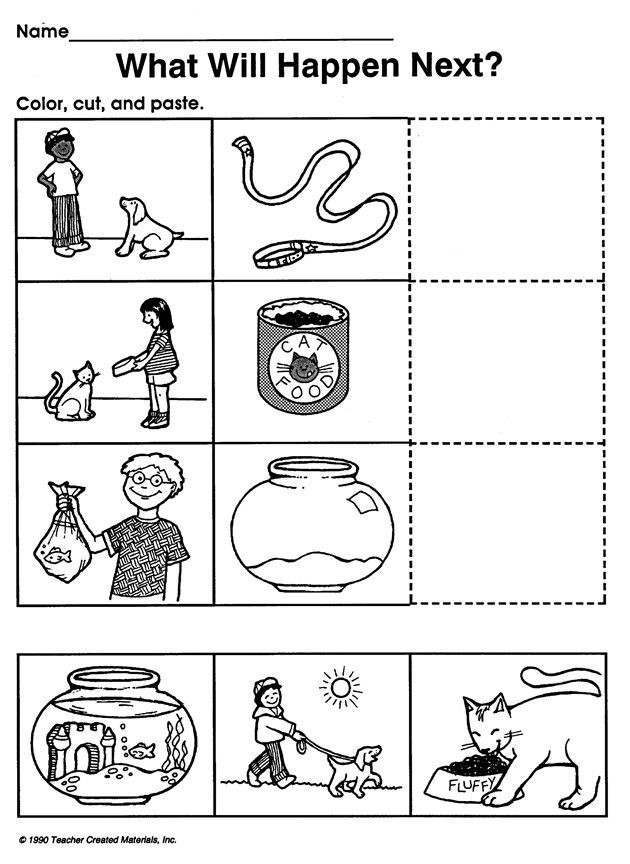 Preschool Sequencing Worksheets What Will Happen Next Printable Critical Thinking Worksheet