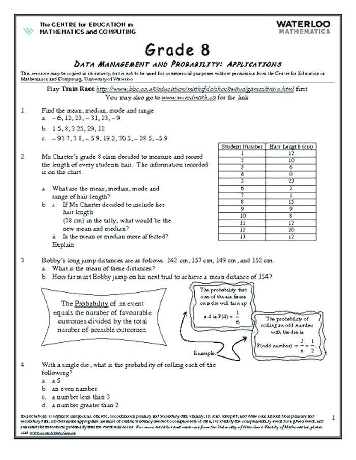 Probability Worksheets 7th Grade 21 7th Grade Probability Worksheets with Images