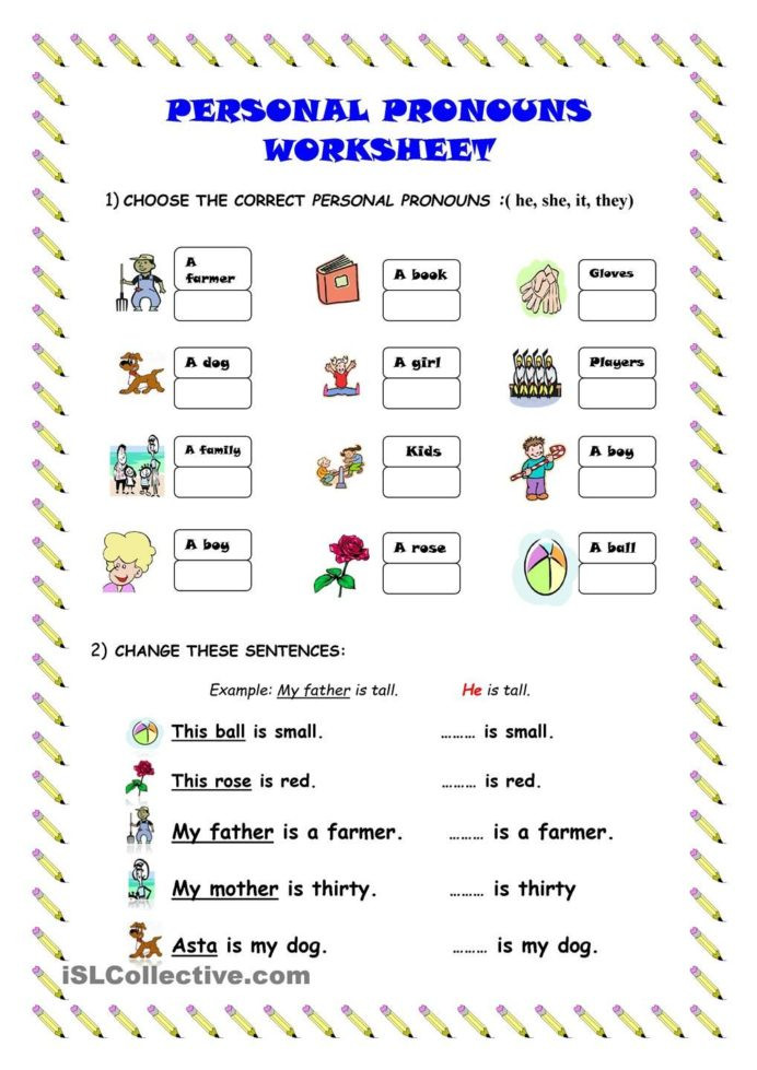 Pronoun Worksheet for 2nd Grade Personal Pronouns Worksheet Teacher Made Learning Worksheets