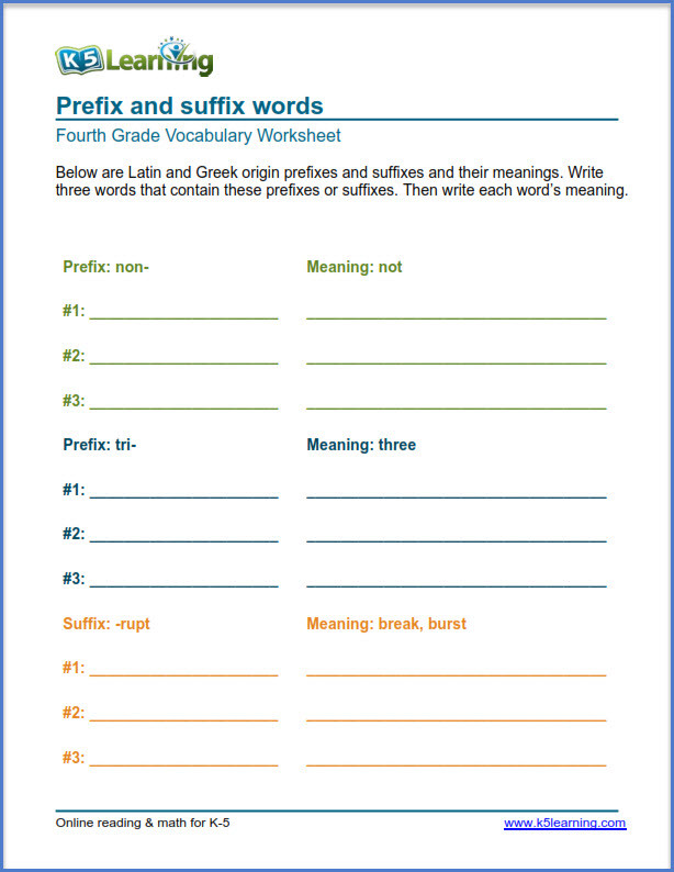 20 Root Word Worksheets 4th Grade Desalas Template