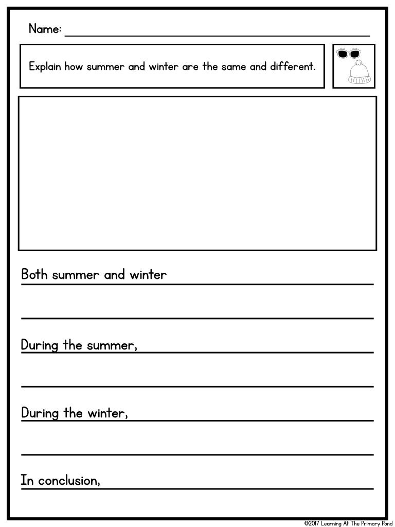 Sentence Starters Worksheet Grade 1