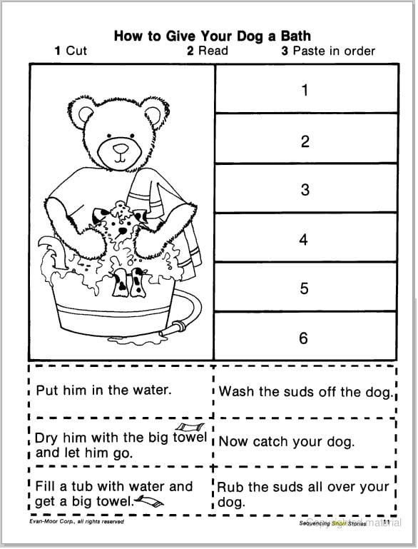 Sequence Worksheets 2nd Grade Sentence Sequencing Worksheets