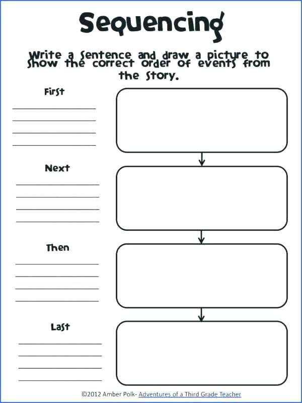 Sequencing Worksheets 5th Grade Story Sequencing Worksheets for Grade Activities Sequence Of