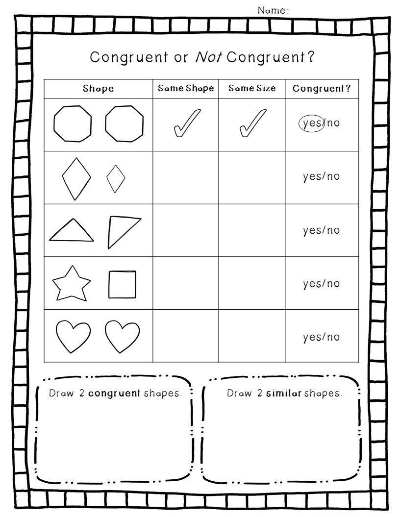 Shapes Worksheets 2nd Grade 2 D Geometry Pack
