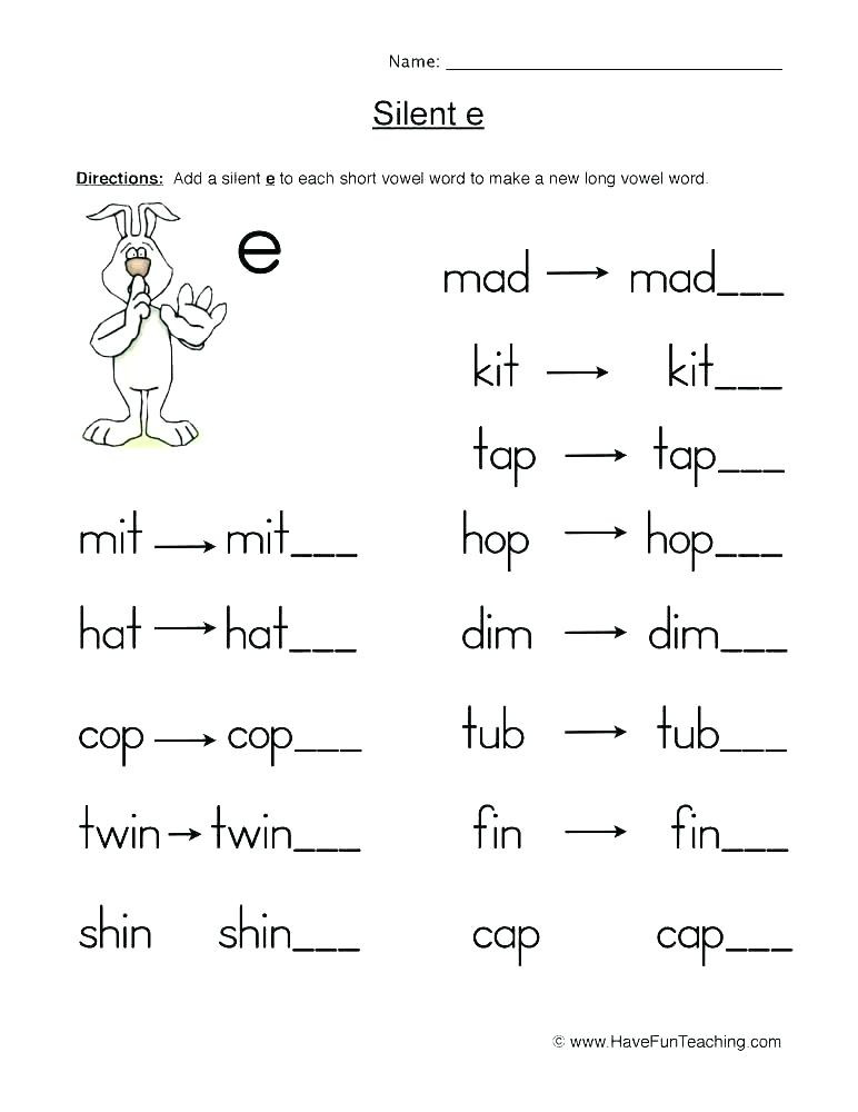 Silent E Worksheets 2nd Grade Long Vowel Worksheets 2nd Grade – Dailycrazynews