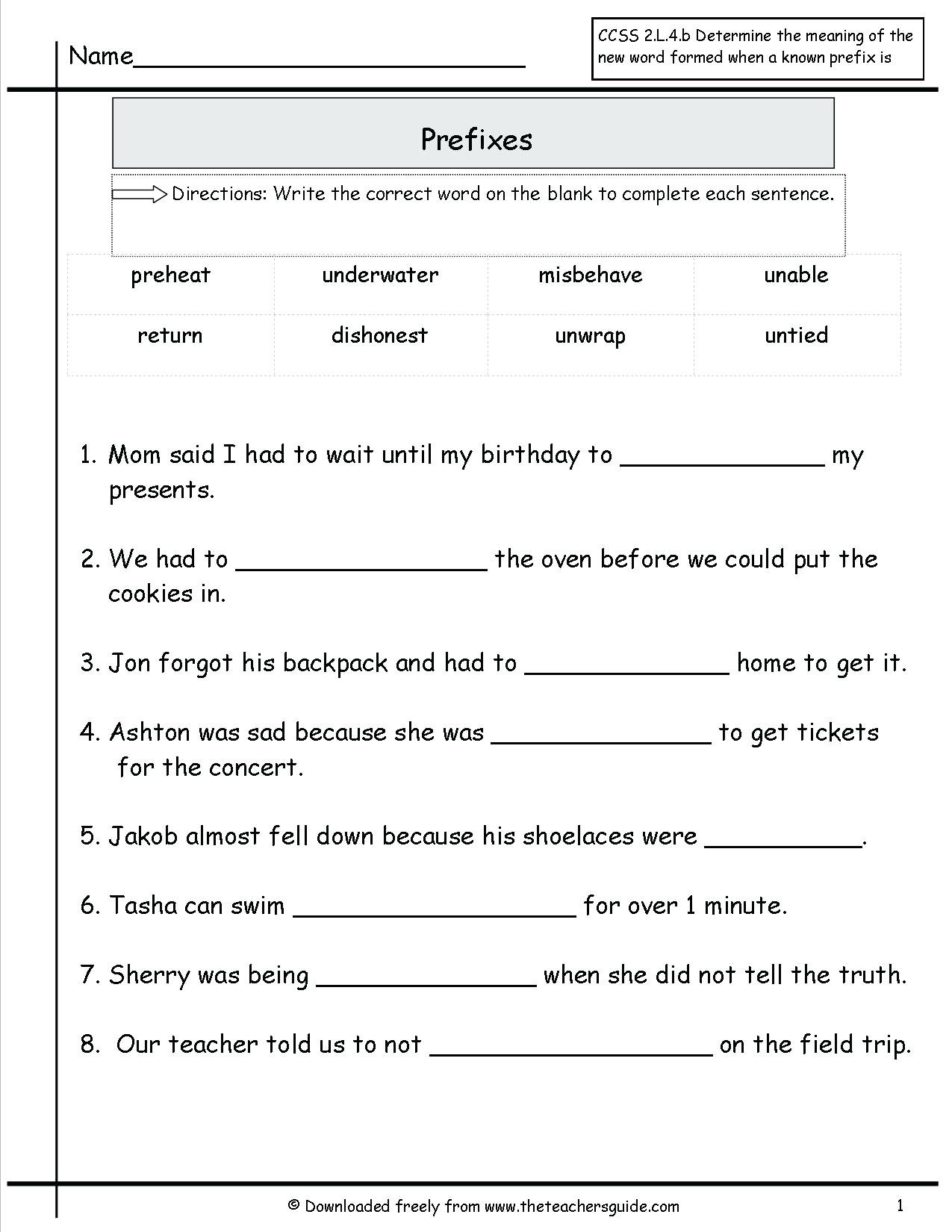 Suffix Worksheets 3rd Grade 3rd Grade Prefixes and Suffixes Worksheets Root Words