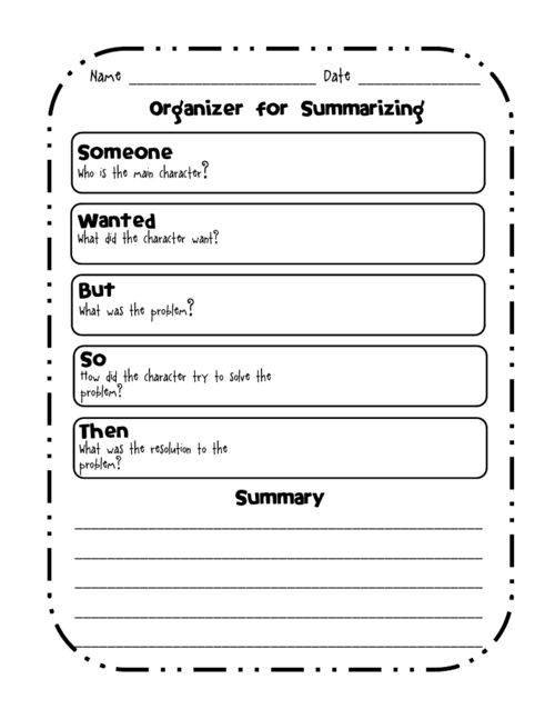 Summarizing Worksheet 3rd Grade 28 [ Summarizing Worksheet ]