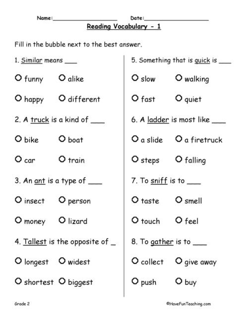 Synonyms Worksheet First Grade Synonyms Worksheets • Have Fun Teaching
