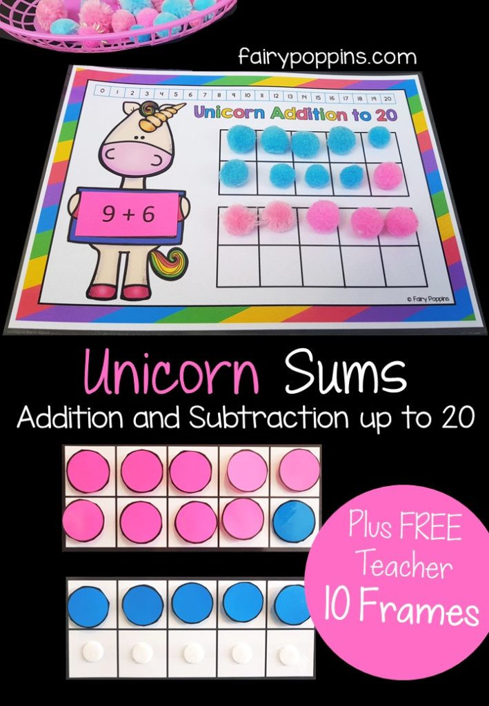 Ten Frame Worksheets First Grade Addition and Subtraction with Ten Frames