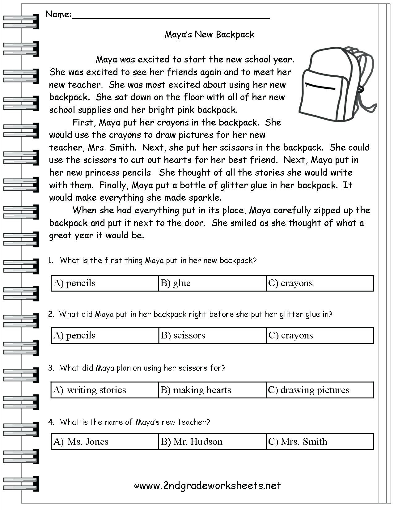 Theme Worksheets 5th Grade Finding theme Worksheets