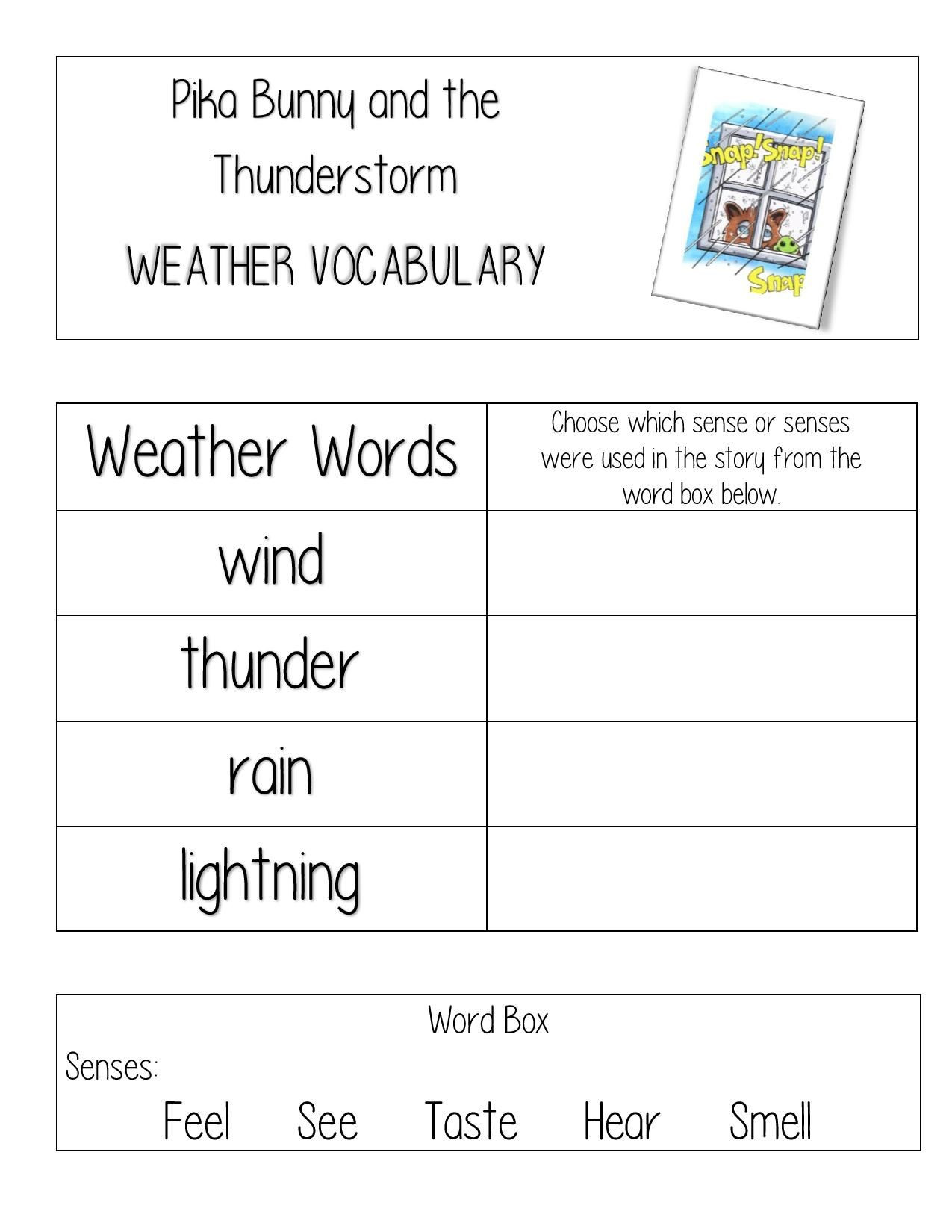Weather Worksheets for Second Grade Free Weather Worksheet for Teachers and Homeschool for